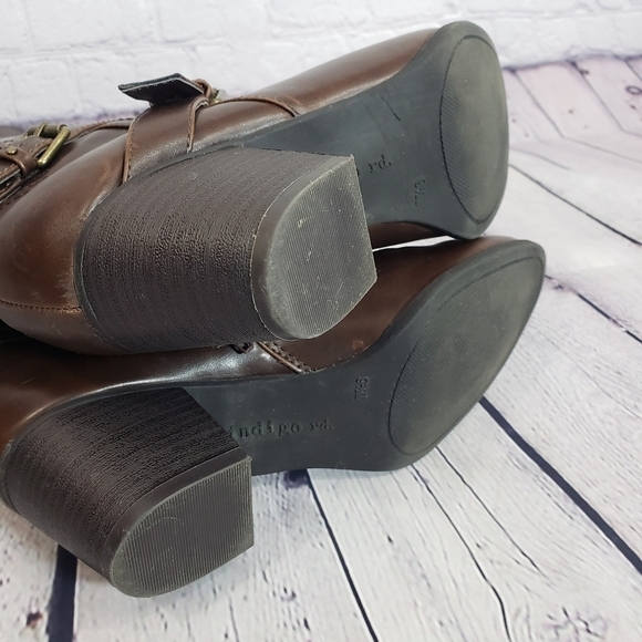 INDIGO RD. Irsalma Knee High Boots Brown Size 9.5 - Picture 4 of 16